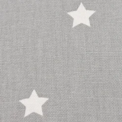 SCHÖNER LEBEN. Kissenhülle Twinkle Sterne grau weiß 40x40cm