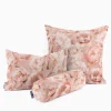 SCHÖNER LEBEN. Kissenhülle Velvet Deluxe Romantic Peony Dream Pfingstrosen rosa verschiedene Größen