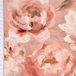 SCHÖNER LEBEN. Kissenhülle Velvet Deluxe Romantic Peony Dream Pfingstrosen rosa verschiedene Größen
