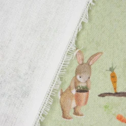 SCHÖNER LEBEN. Kissenhülle Waldleben Haus Hase Fuchs grün braun versch. Größen