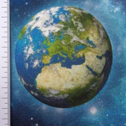 SCHÖNER LEBEN. Kissenhülle Weltall Planeten Erde blau bunt verschiedene Größen