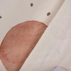 SCHÖNER LEBEN. Kissenhülle wollweiß mit Kreisen Aquarell-Tupfen pastell verschiedene Größen