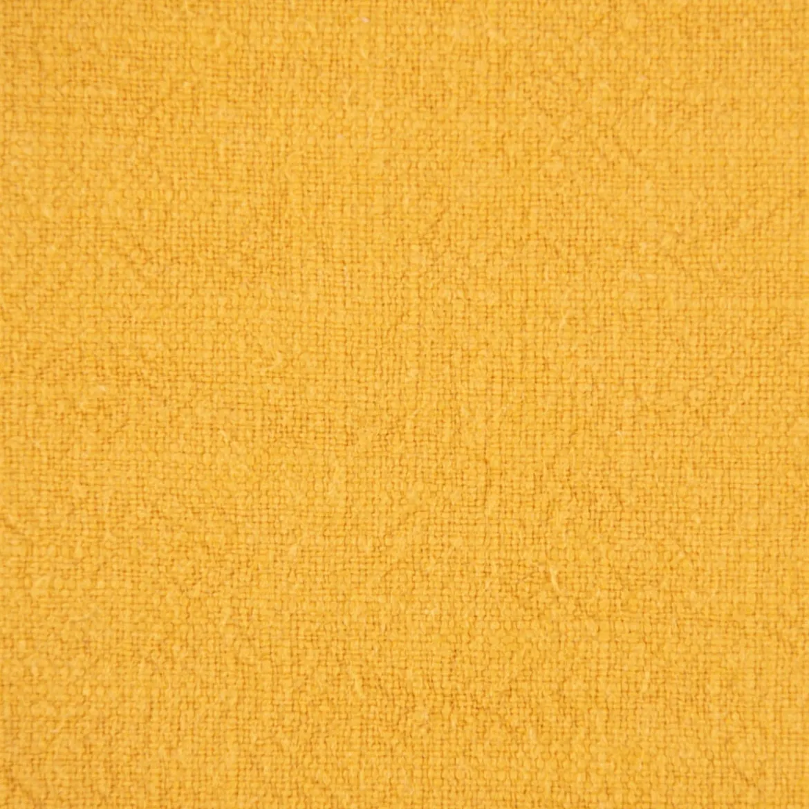 SCHÖNER LEBEN. Stoffservietten 4er Set Bio Ramie Leinenoptik senf gelb 40x40cm