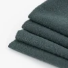 SCHÖNER LEBEN. Stoffservietten 4er Set Bio Ramie Leinenoptik dunkelgrün 40x40cm