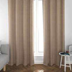 SCHÖNER LEBEN. Thermovorhang Thermochenille Akustik Kälteschutz INUIT beige 245cm oder Wunschlänge
