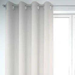 SCHÖNER LEBEN. Thermovorhang Thermochenille Verdunkelung Akustik Kälteschutz INUIT wollweiß 245cm oder Wunschlänge