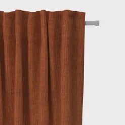 SCHÖNER LEBEN. Thermovorhang Thermochenille Akustik Kälteschutz INUIT terracotta 245cm oder Wunschlänge