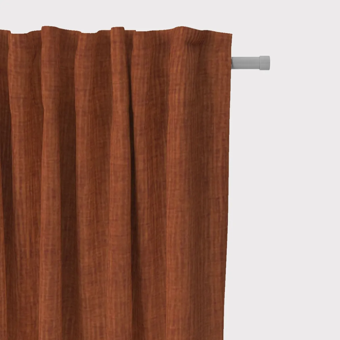 SCHÖNER LEBEN. Thermovorhang Thermochenille Akustik Kälteschutz INUIT terracotta 245cm oder Wunschlänge