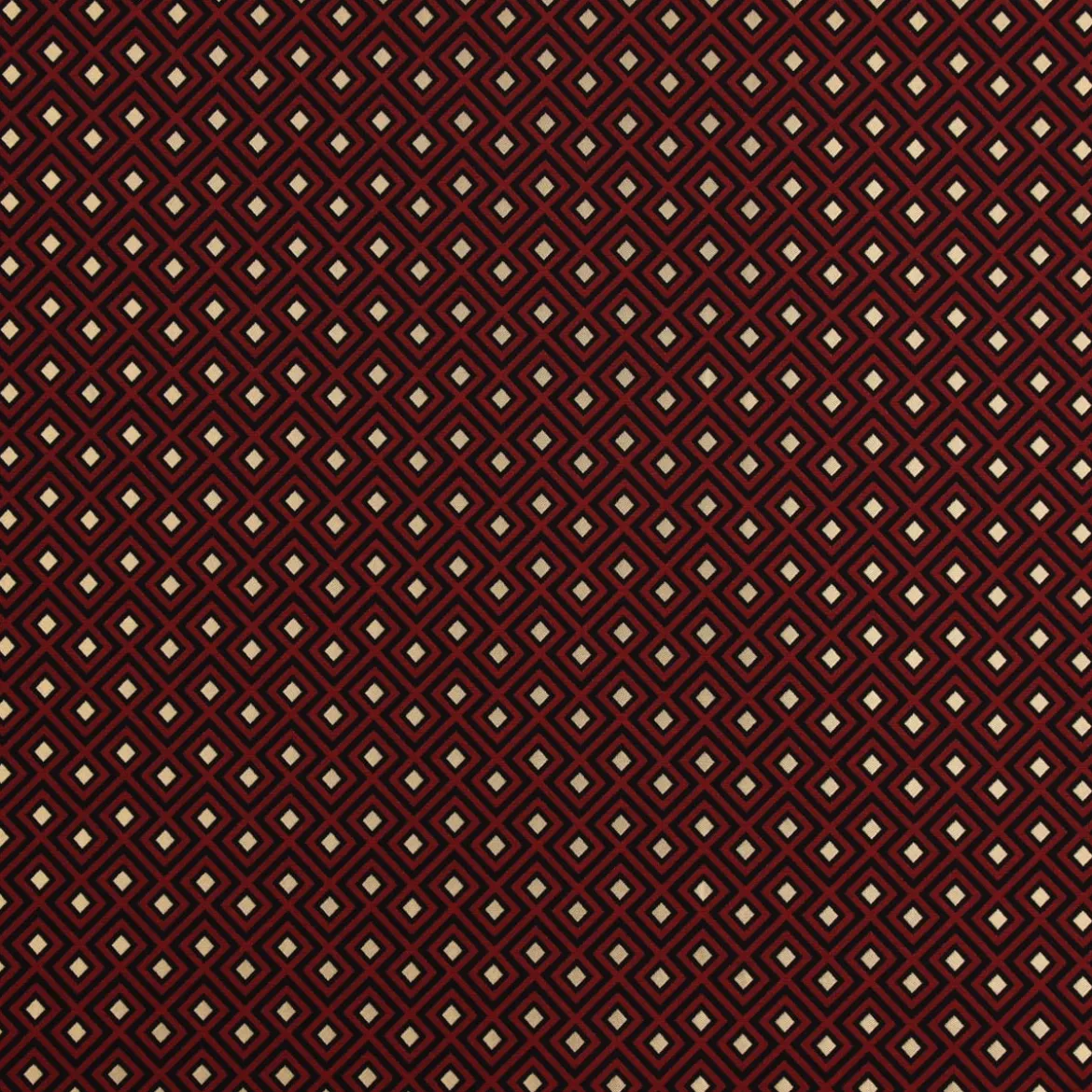 SCHÖNER LEBEN. Tischdecke Art Deco Rauten Retro rot schwarz goldfarbig verschiedene Größen