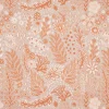 SCHÖNER LEBEN. Tischdecke aus Baumwolle Blätter Blumen Gräser grau beige orange verschiedene Größen