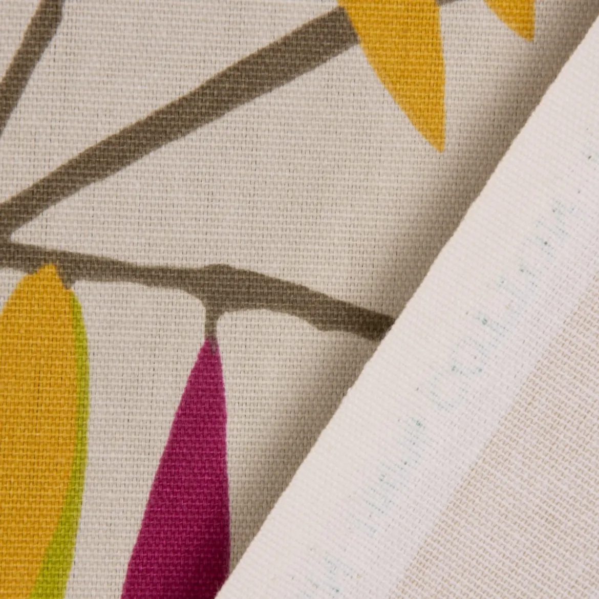 SCHÖNER LEBEN. Tischdecke beige mit Blätter braun grün rot eckig in verschiedenen Größen