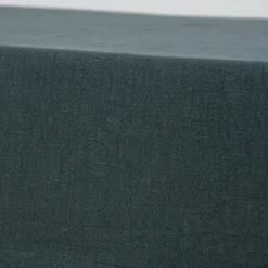 SCHÖNER LEBEN. Tischdecke Bio Ramie Leinenoptik einfarbig dunkelgrün verschiedene Größen
