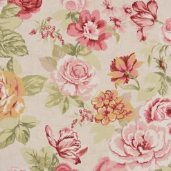SCHÖNER LEBEN. Tischdecke Clarke & Clarke STUDIO G Blumen Rosen beige grün rot verschiedene Größen