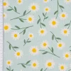 SCHÖNER LEBEN. Tischdecke Daisy Sweet Field Gänseblümchen Leinenlook hellblau oder natur weiß verschiedene Größen