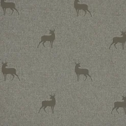 SCHÖNER LEBEN. Tischdecke dunkle Hirsche braun beige türkis verschiedene Größen