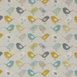 SCHÖNER LEBEN. Tischdecke Fryett`s Birds Vögel beige grau mint senf verschiedene Größen