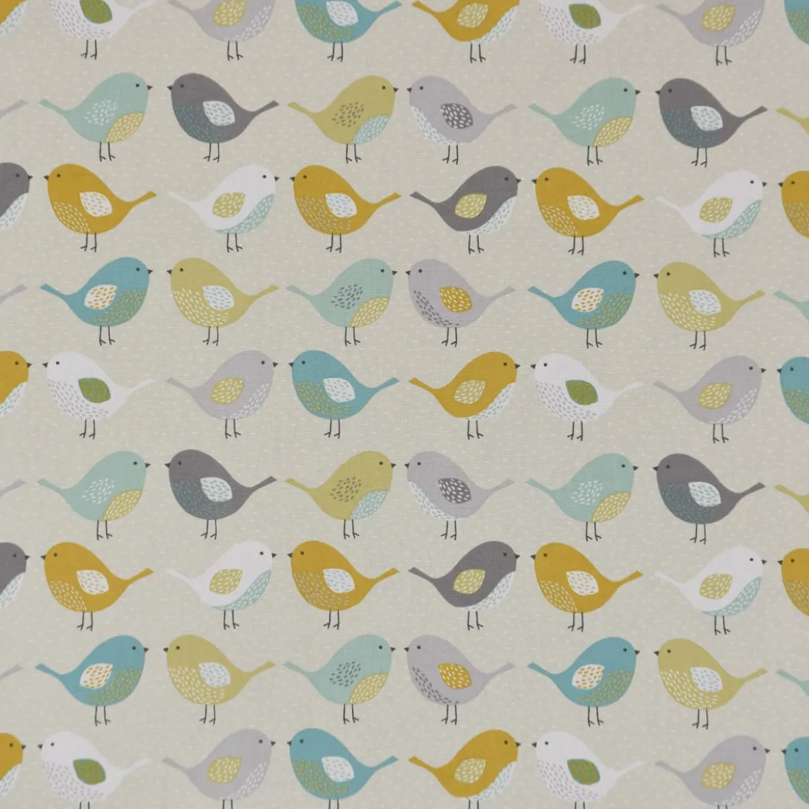 SCHÖNER LEBEN. Tischdecke Fryett`s Birds Vögel beige grau mint senf verschiedene Größen