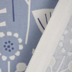 SCHÖNER LEBEN. Tischdecke Fryett`s Halbpanama Blumen abstrakt blau verschiedene Größen