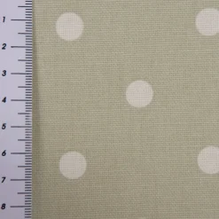 SCHÖNER LEBEN. Tischdecke Full Stop Punkte grünbeige weiß verschiedene Größen