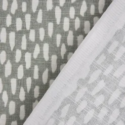 SCHÖNER LEBEN. Tischdecke grau mit Kleksen Tropfen eckig in verschiedenen Größen
