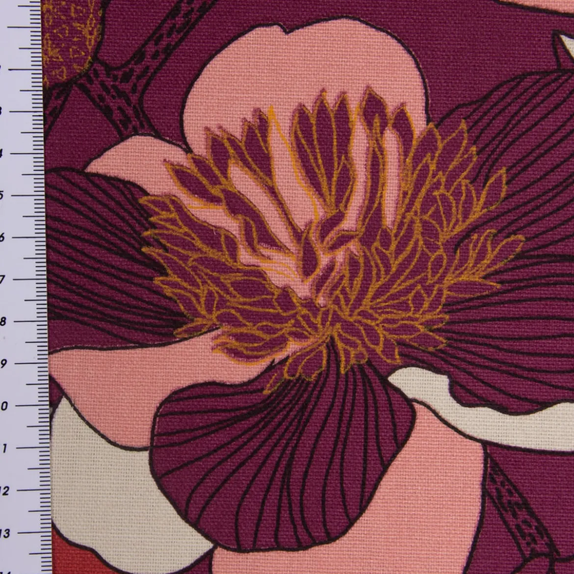 SCHÖNER LEBEN. Tischdecke große Blumen beere bunt verschiedene Größen