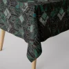 SCHÖNER LEBEN. Tischdecke Halbpanama Art Deko Marble Diamond Marmor grün verschiedene Größen