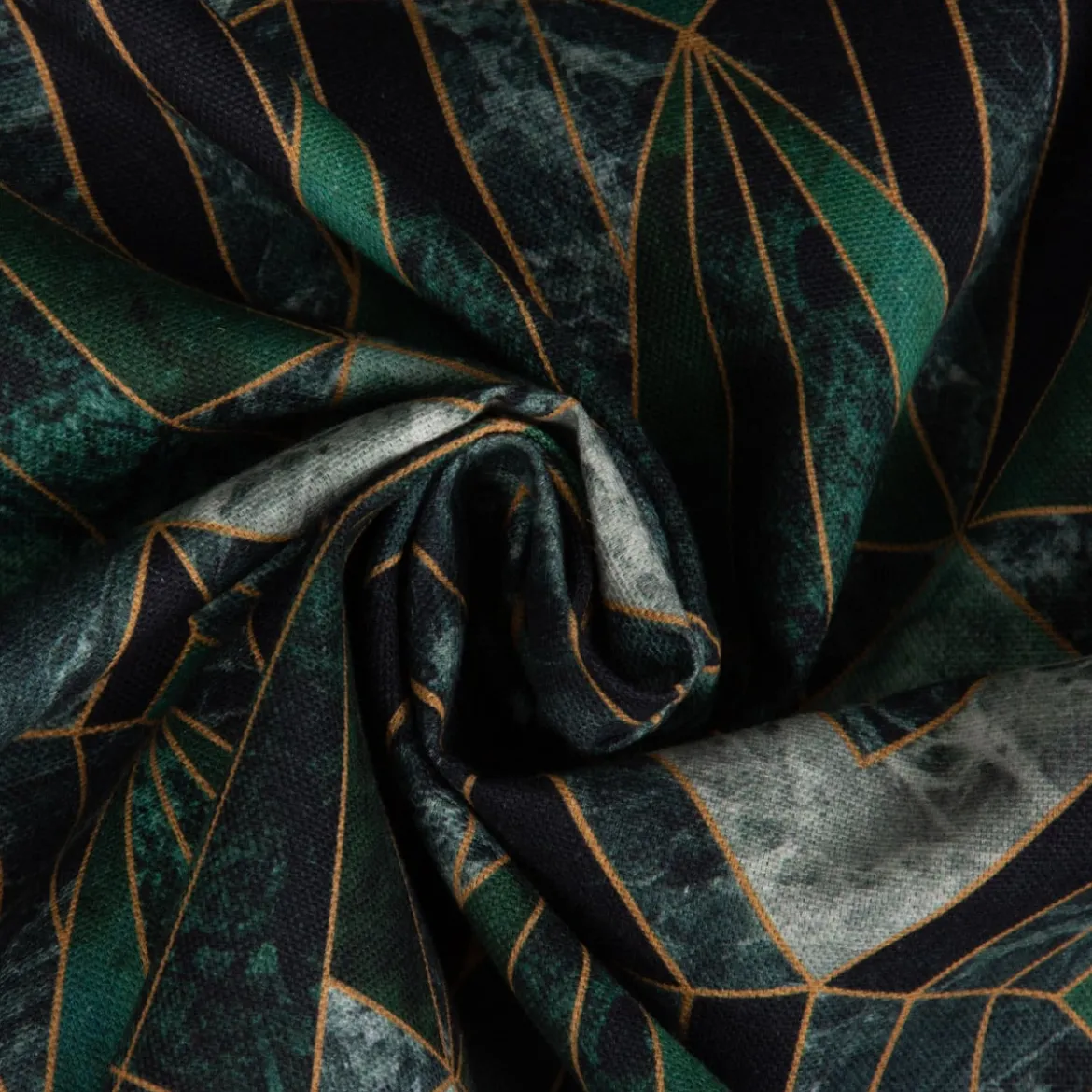 SCHÖNER LEBEN. Tischdecke Halbpanama Art Deko Marble Diamond Marmor grün verschiedene Größen