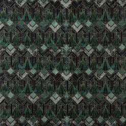 SCHÖNER LEBEN. Tischdecke Halbpanama Art Deko Marble Diamond Marmor grün verschiedene Größen