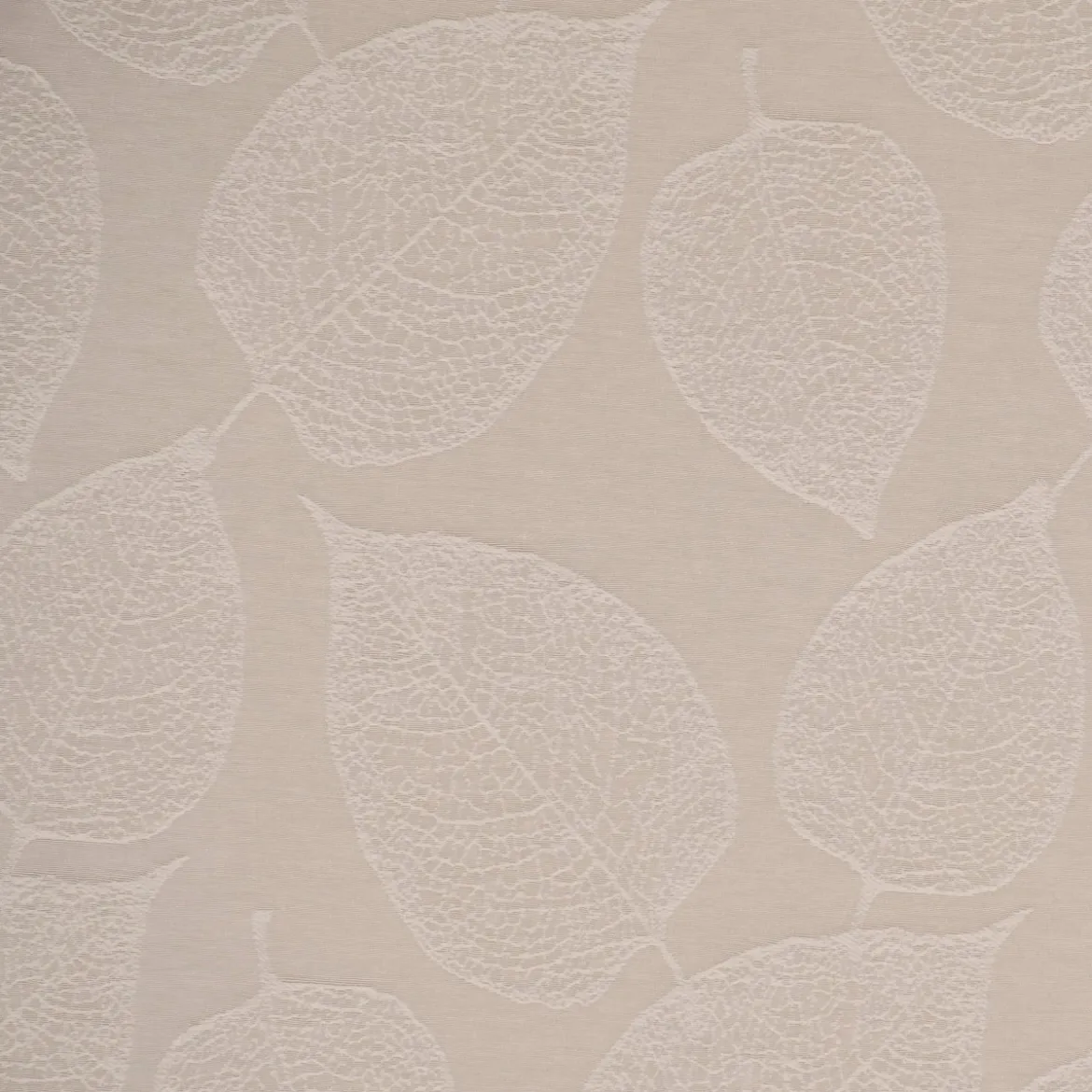 SCHÖNER LEBEN. Tischdecke Jacquard Blätter hellbeige weiß verschiedene Größen