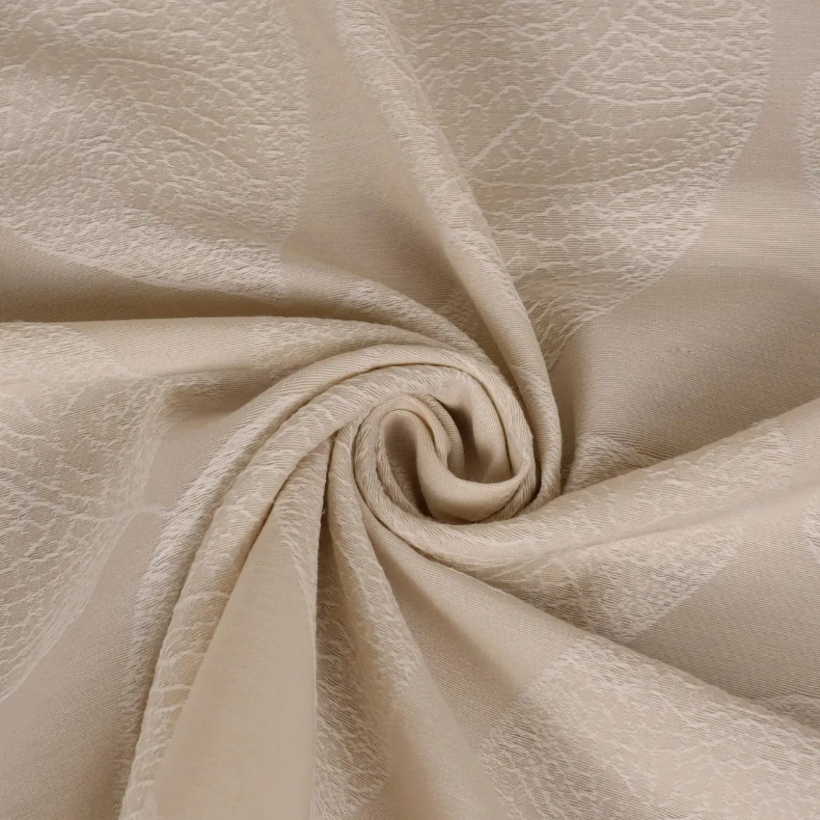 SCHÖNER LEBEN. Tischdecke Jacquard Blätter hellbeige weiß verschiedene Größen