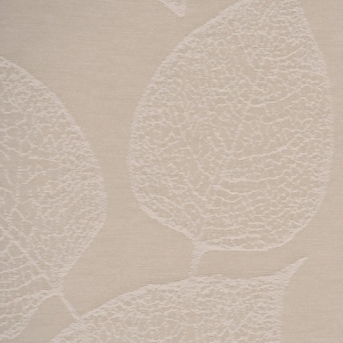 SCHÖNER LEBEN. Tischdecke Jacquard Blätter hellbeige weiß verschiedene Größen