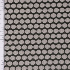 SCHÖNER LEBEN. Tischdecke Jacquard Punkte schwarz silbergrau verschiedene Größen