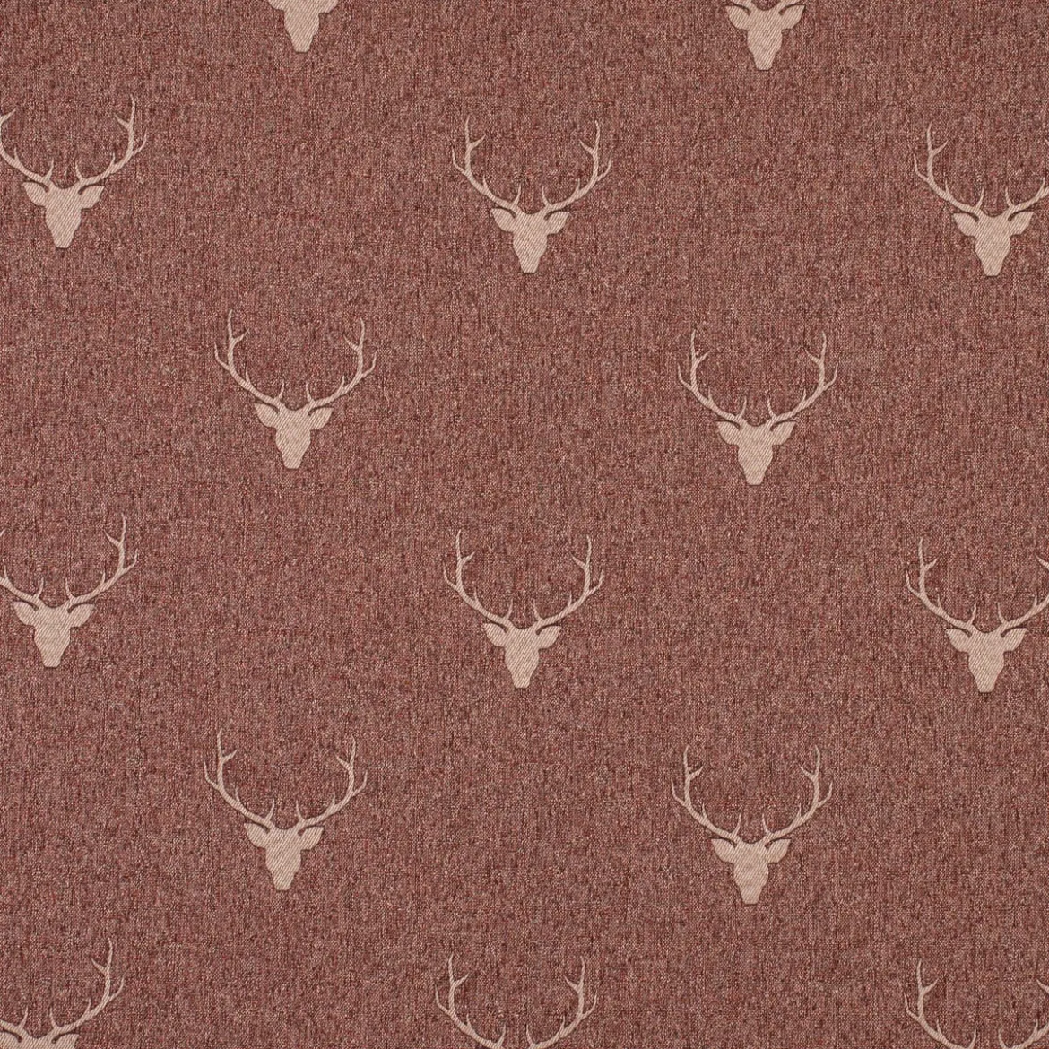 SCHÖNER LEBEN. Tischdecke Jacquard Hirschkopf mit Geweih rotbraun beige verschiedene Größen