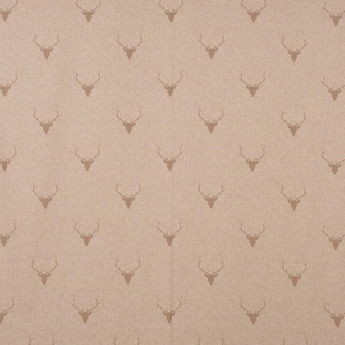 SCHÖNER LEBEN. Tischdecke Jacquard Hirschkopf mit Geweih beige hellbraun verschiedene Größen