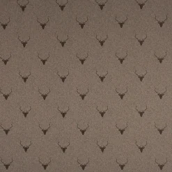 SCHÖNER LEBEN. Tischdecke Jacquard Hirschkopf mit Geweih braun dunkelbraun verschiedene Größen