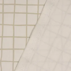SCHÖNER LEBEN. Tischdecke Karo Gitter wollweiß beige verschiedene Größen