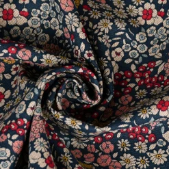 SCHÖNER LEBEN. Tischdecke Leinenlook Blossom Dream Blüten blau pink gelb verschiedene Größen