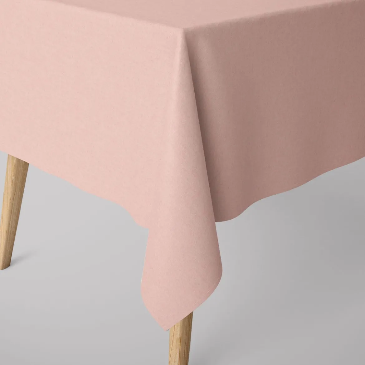 SCHÖNER LEBEN. Tischdecke Leinenlook uni rosa verschiedene Größen