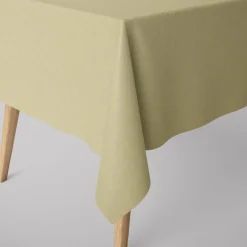 SCHÖNER LEBEN. Tischdecke Leinenlook uni lindgrün verschiedene Größen