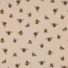 SCHÖNER LEBEN. Tischdecke Leinenlook Bee Buzzing Bienen Hummeln natur gelb verschiedene Größen