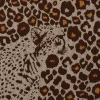 SCHÖNER LEBEN. Tischdecke Leinenlook Leoparden natur braun verschiedene Größen