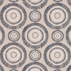 SCHÖNER LEBEN. Tischdecke Mandala Kreise Punkte Striche natur nachtblau cremeweiß verschiedene Größen