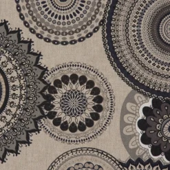 SCHÖNER LEBEN. Tischdecke Mandalas natur grau verschiedene Größen
