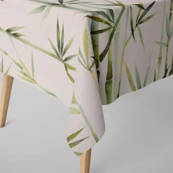 SCHÖNER LEBEN. Tischdecke Pacific Bambus dunkel-beige grün verschiedene Größen