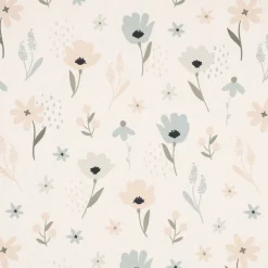 SCHÖNER LEBEN. Tischdecke Pastell Blumen ecru mintgrün vanille verschiedene Größen