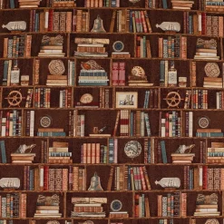 SCHÖNER LEBEN. Tischdecke Premium Bookshelve Marine Bücherregal Nautik verschiedene Größen