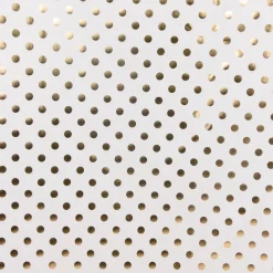 SCHÖNER LEBEN. Tischdecke Punkte Kreise weiß goldfarbig metallic eckig in verschiedenen Größen