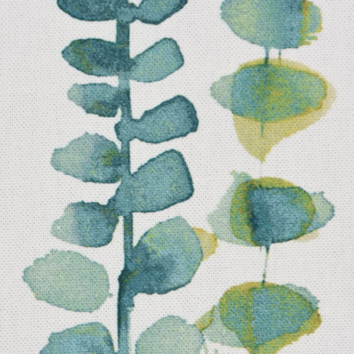 SCHÖNER LEBEN. Tischdecke Ranken Blätter Aquarell weiß grün blau verschiedene Größen