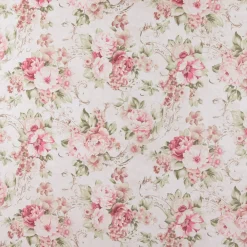 SCHÖNER LEBEN. Tischdecke Rosen Pfingstrosen Blüten Ornamente creme rosa pink grün verschiedene Größen
