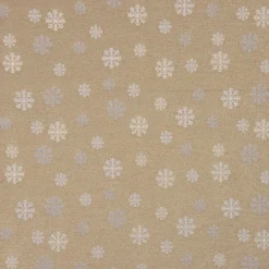 SCHÖNER LEBEN. Tischdecke Schneeflocken beidseitig gold beige eckig in verschiedenen Größen